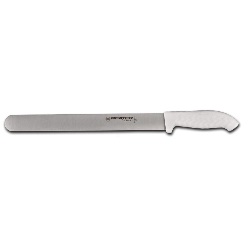 Dexter-Russell SG140-12PCP SofGrip Roast Slicer with White Handle 12"