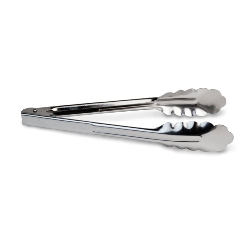 Vollrath 47007 Spring Stainless Steel Scalloped Utility Tongs 7"