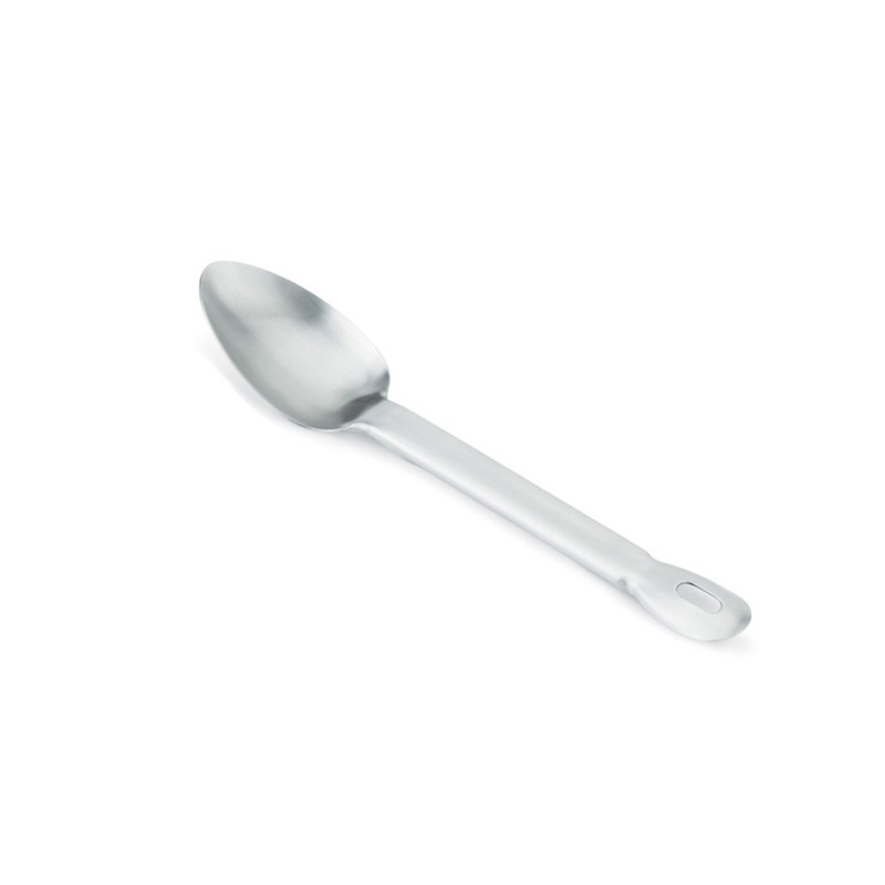 Vollrath 64403 Jacob's Pride One-Piece Heavy Duty Stainless Steel Solid Basting Spoon 13-1/4"