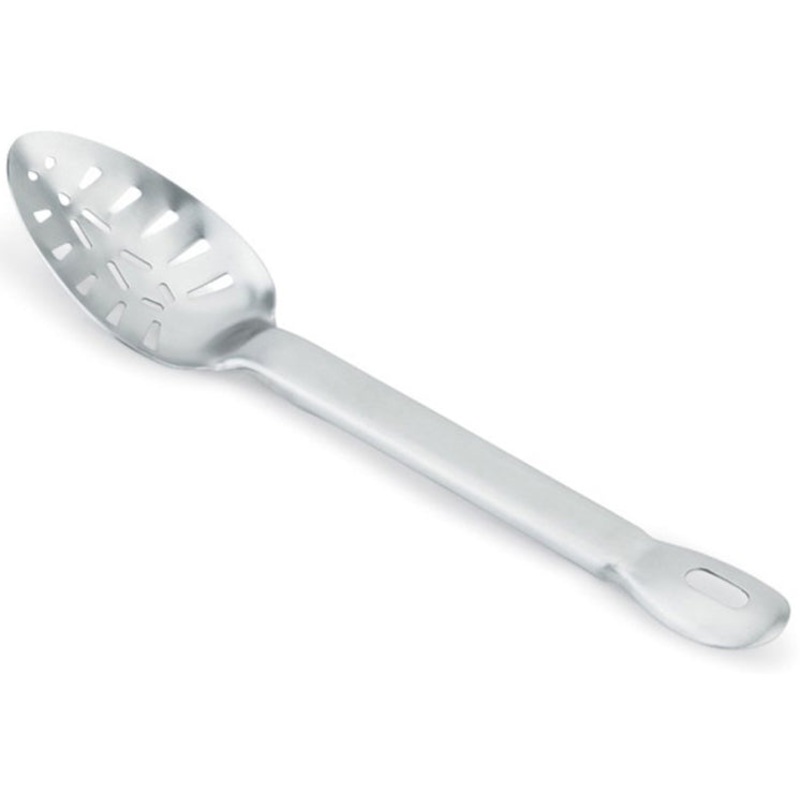 Vollrath 64405 Jacob's Pride One-Piece Heavy Duty Stainless Steel Slotted Basting Spoon 13-1/4"