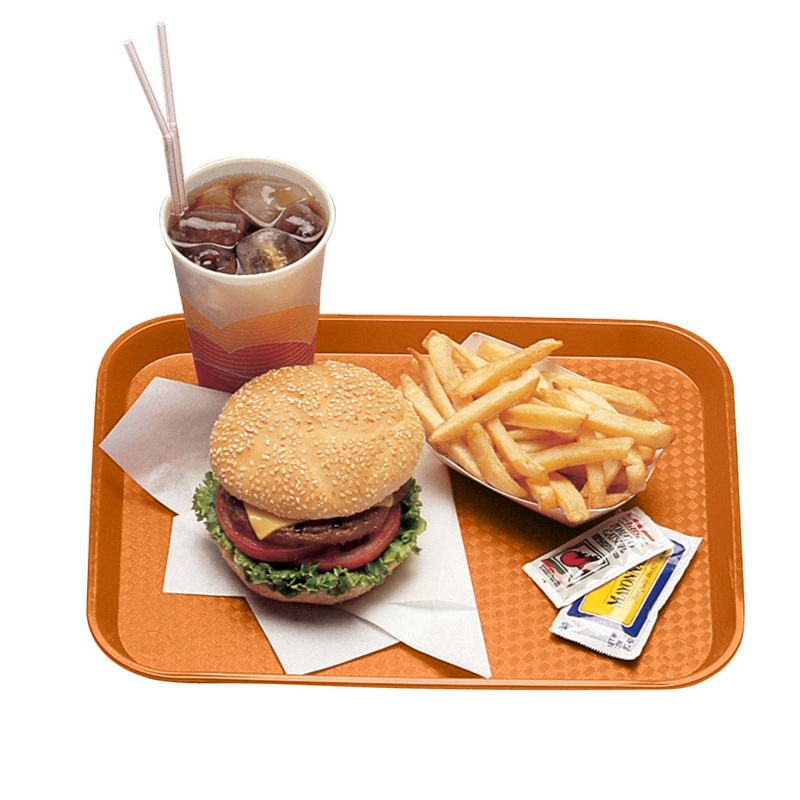 Cambro 1216FF166 Fast Food Tray 12"x 16-1/8" - Orange