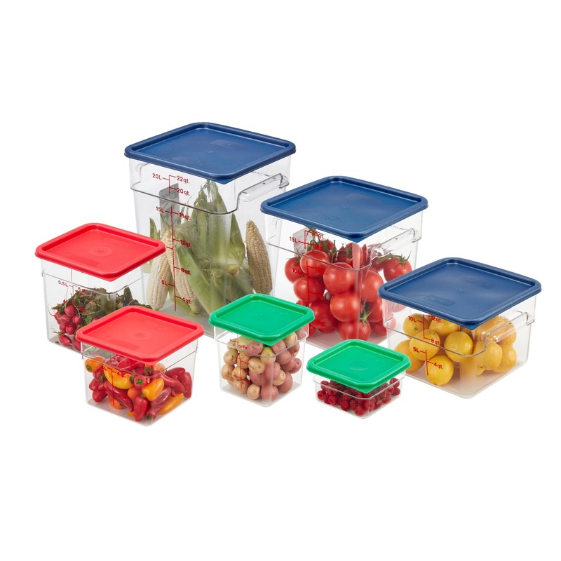 Cambro SFC12453 CamSquare Food Container Lid for 12, 18 & 22 qt - Blue