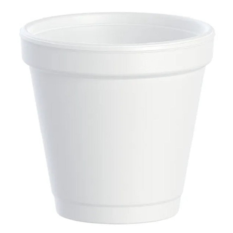 Dart 4J4 Insulated Foam Cup 4 oz (Case of 1000) Restaurant Disposable Foam Cups