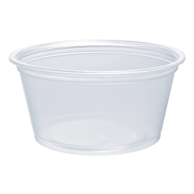 Dart Solo 200PC Conex Complements Medium Translucent Plastic Portion Cup 2 oz. - 125/Bag