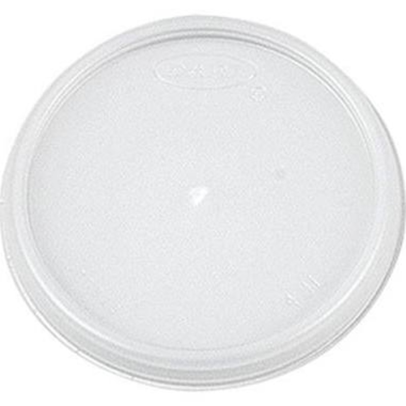 Dart Solo 4JL Translucent Plastic Vented Lid for 4 oz Foam Cups & Containers  (Case of 1000) Disposable Lids