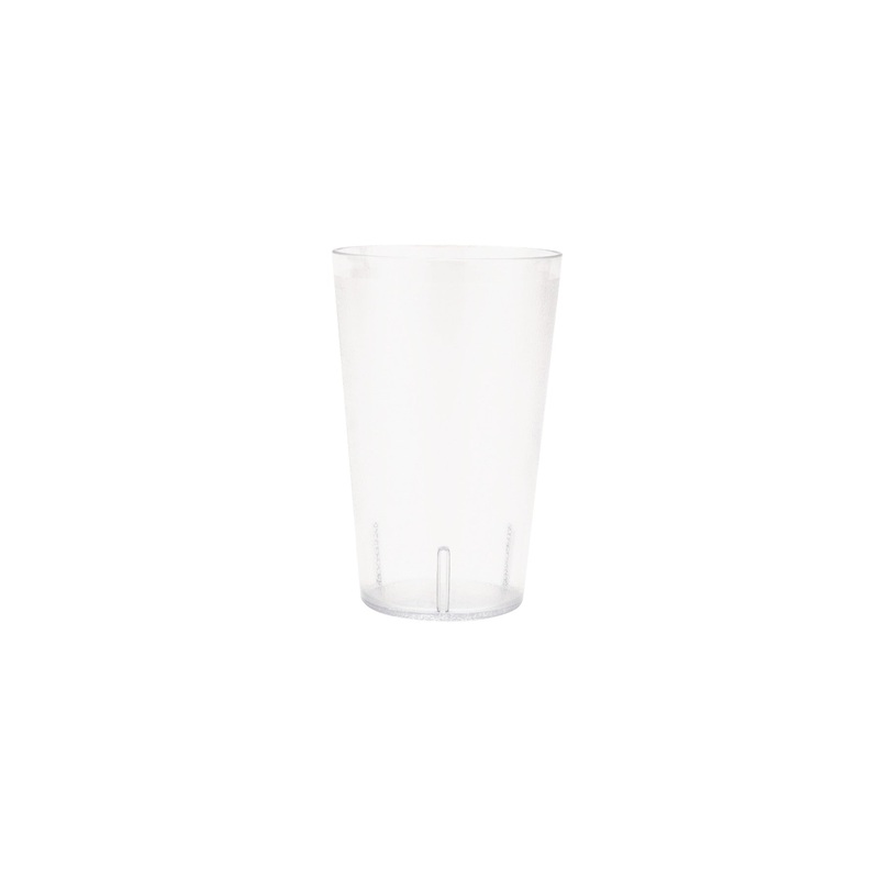 GET 5032-1-CL Short SAN Plastic Stackable Pebbled Textured Tumbler 32 oz. - Clear - 24/Case