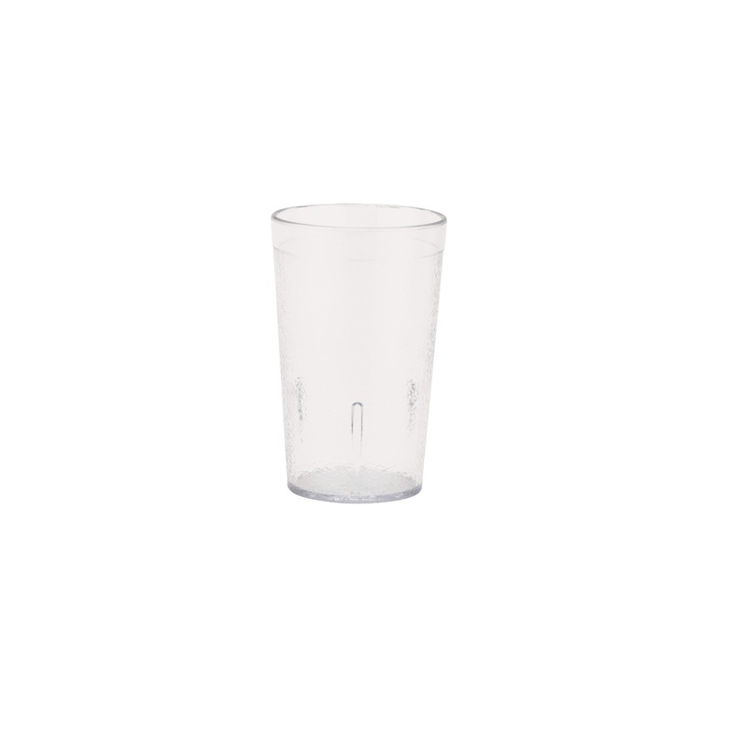 GET 6605-1-CL SAN Plastic Stackable Pebbled Textured Tumbler 5 oz. - Clear - 24/Box
