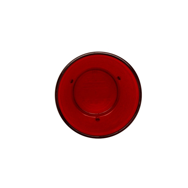 GET 6608-1-R SAN Plastic Stackable Pebbled Textured Tumbler 8 oz. - Red - 24/Case
