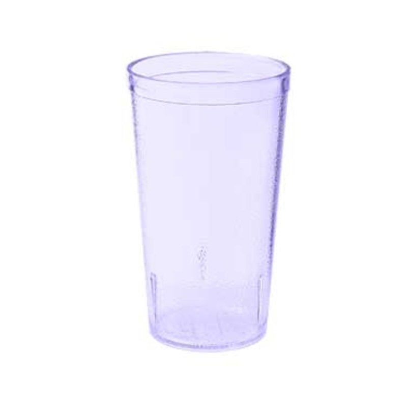 GET 6612-1-BLU SAN Plastic Stackable Pebbled Textured Tumbler 12 oz. - Blue - 24/Case