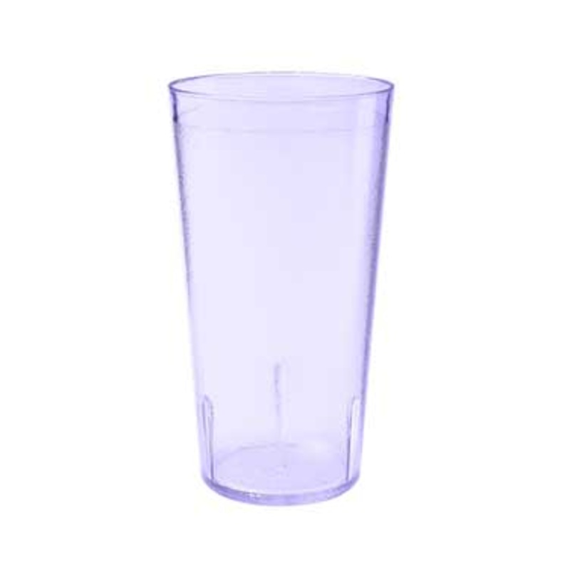 GET 6616-1-BLU SAN Plastic Stackable Pebbled Textured Tumbler 16 oz. - Blue - 24/Case