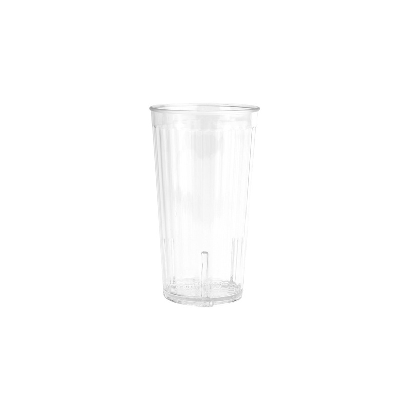GET 8822-1-CL Spektrum SAN Plastic Stackable Fluted Tumbler 22 oz. - Clear - 72/Case