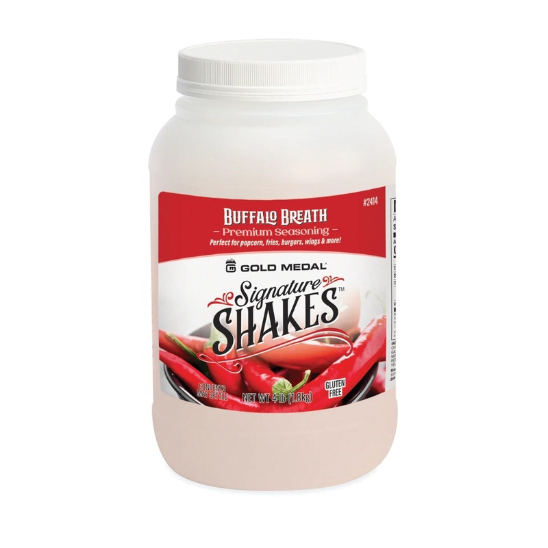 Gold Medal 2414 Signature Shakes Seasoning Shake-On Flavor - 4 lb. Jar - Buffalo Breath
