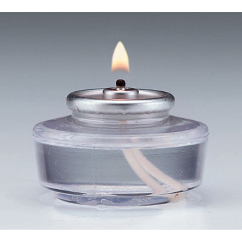 Hollowick HD12-72 Disposable 12 Hour "Smokeless" Clear Liquid Votive Candle Fuel Cell - 72/Case