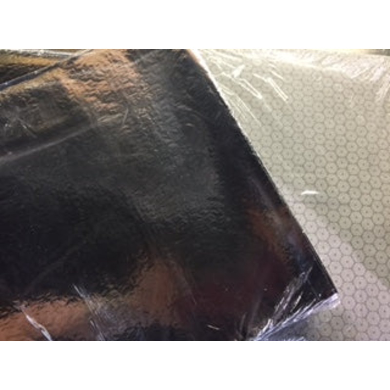 MT12 1895 Basket Liner/Sandwich Wrap - Plain Foil/Paper Laminate Sheets 12" x 12" - 500/Pack