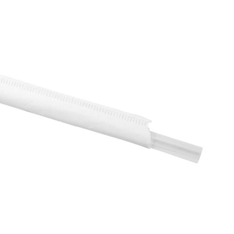 Phillips PD2576 SJIRC2438 Wrapped Clear Jumbo Plastic Straws 7-3/4" - 500/bx