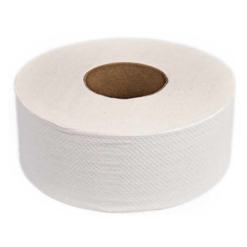 Roses Southwest 01149 White 2-PLY 1000 Feet Jumbo Toilet Tissue Paper Roll 9" Dia. - 12/Case