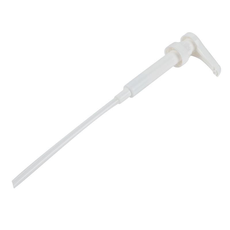 TableCraft 66128 - Economy Syrup Pump w/ 28mm Top 1/4 Oz - 11" Dip Tube