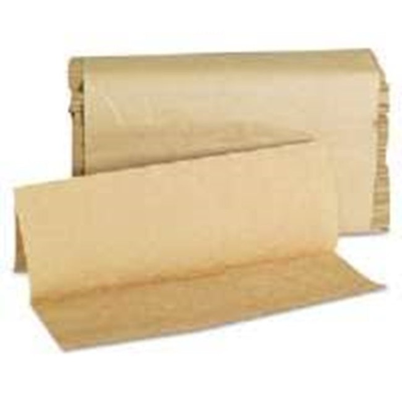 TMFT Brown KRAFT M-Fold (Multi-fold) Paper Towel - 334 sheets/pk - 12 pk/Case