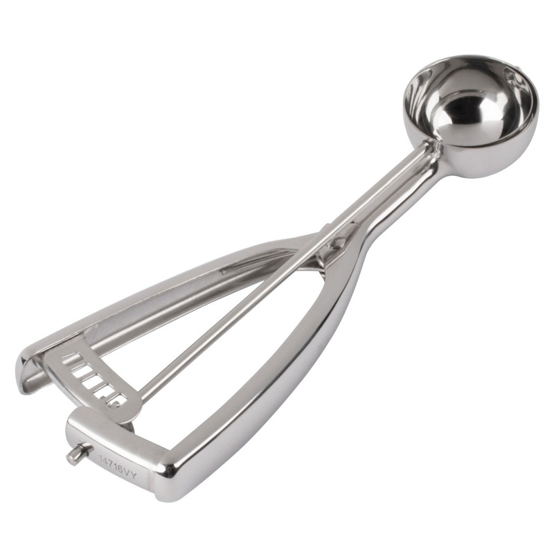 Vollrath 47157 Stainless Steel Disher with Squeeze Handle 7/8 oz. - Size 40