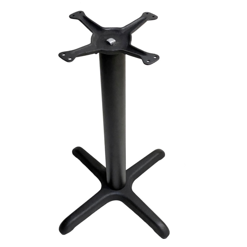 AAA Furniture Wholesale T2222BH Black Cast Iron Bar Height Table Base 22" x 22" x 39-1/2"H