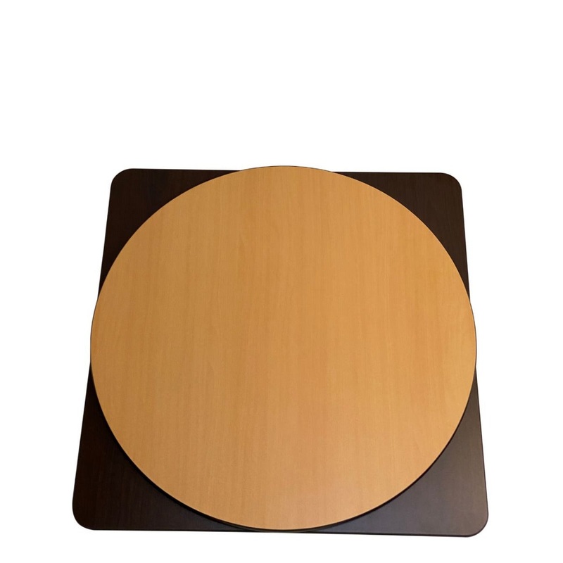 AAA Furniture Wholesale WOT3636 Reversible Square Table Top 36" x 36" - Walnut/Oak