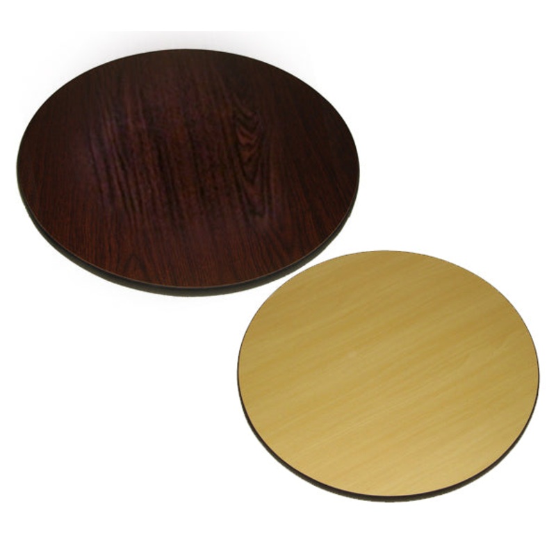 AAA Furniture Wholesale WOT48R Reversible Round Table Top 48' - Walnut/Oak