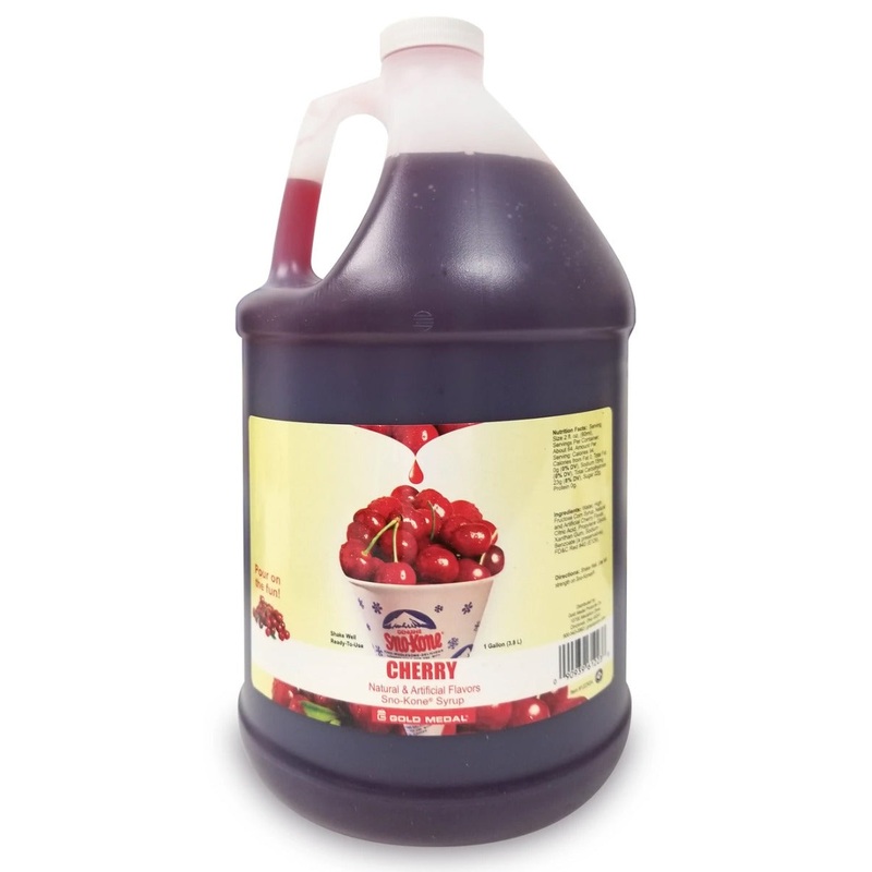 Gold Medal 1223 Ready-To-Use Sno-Treat Flavors Sno-Kone Syrup 1 gal. - Cherry