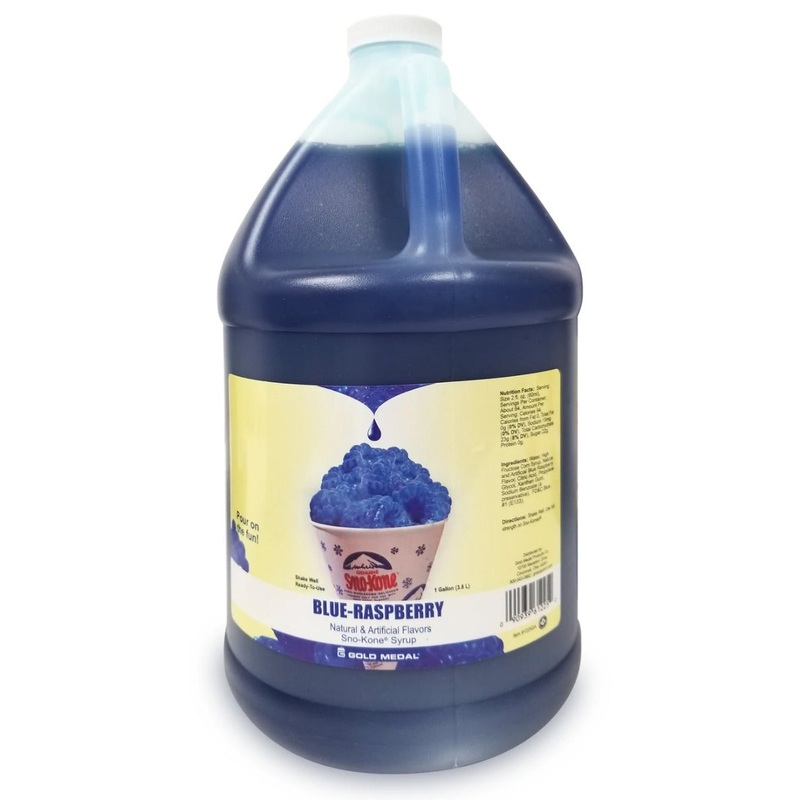 Gold Medal 1225 Ready-To-Use Sno-Treat Flavors Sno-Kone Syrup 1 gal. - Blue Raspberry