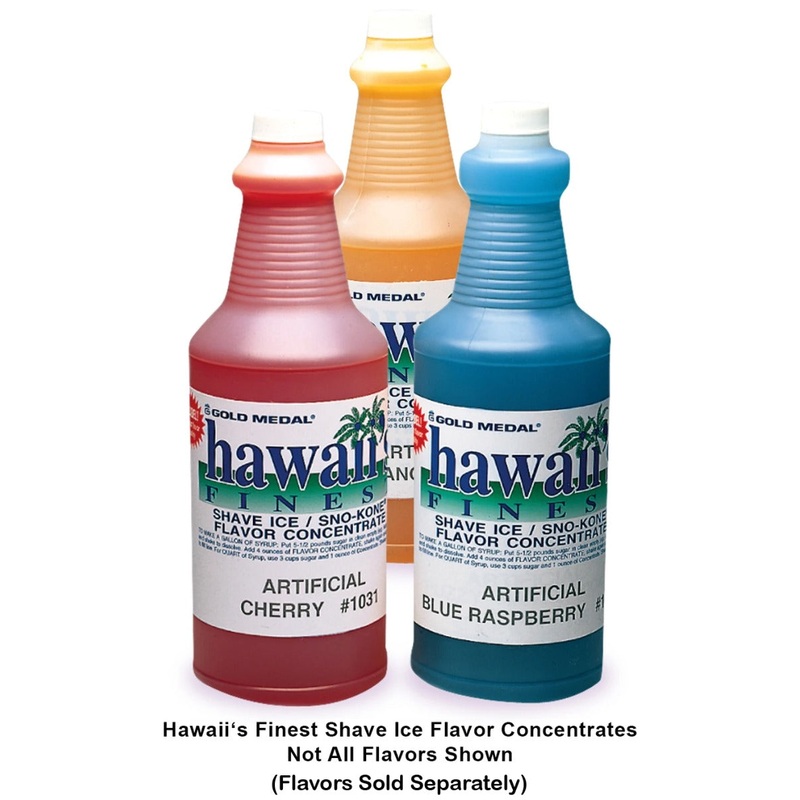 Gold Medal 1372 Hawaii's Finest Snow Cone Syrup Concentrate 1 qt. - Banana