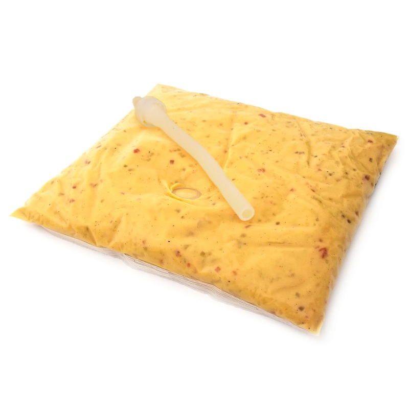 Gold Medal 5278 El Nacho Grande Jalapeno Cheese Sauce 140 oz - 4 Bags/Case