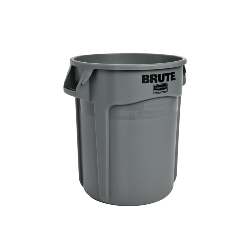 Rubbermaid FG262000GRAY Vented BRUTE Round Container 20 Gal. - Gray