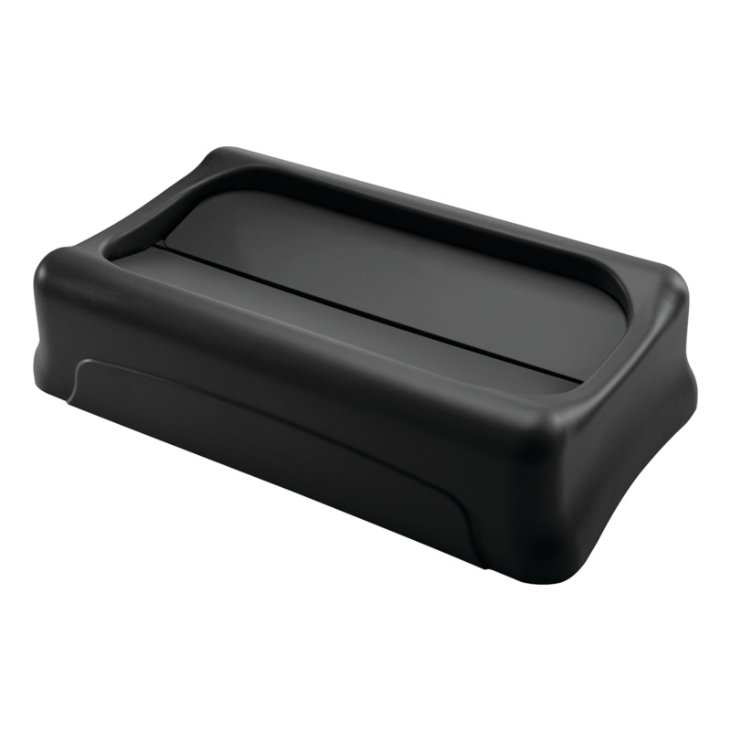 Rubbermaid FG267360BLA Slim Jim Swing-Top Container Lid - Black