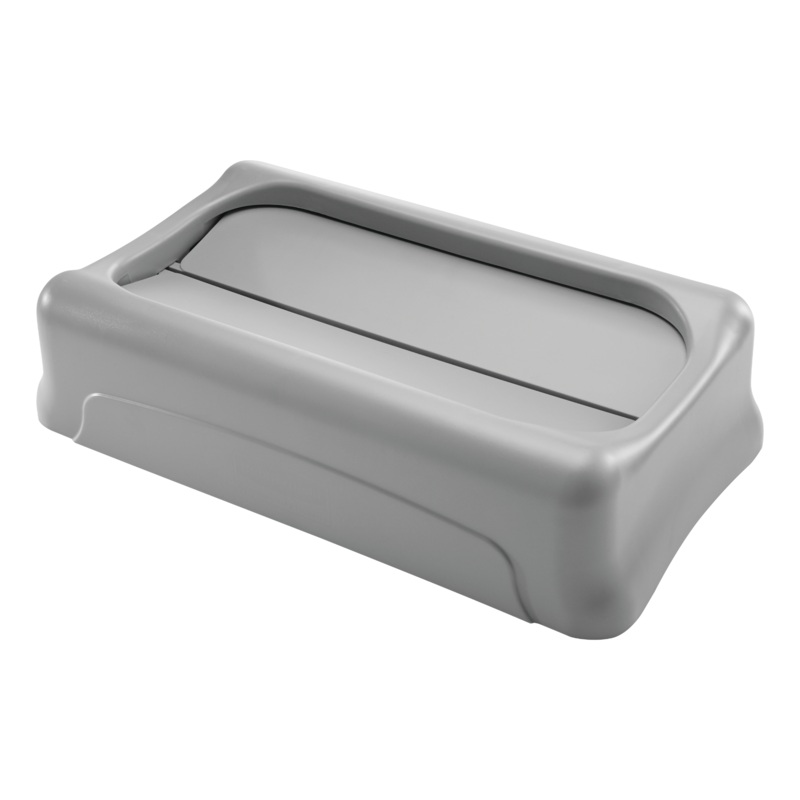 Rubbermaid FG267360GRAY Slim Jim Swing-Top Container Lid - Gray