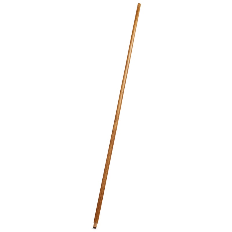 Rubbermaid FG636100LAC Threaded Wood Broom Handle 60" - Natural Lacquered