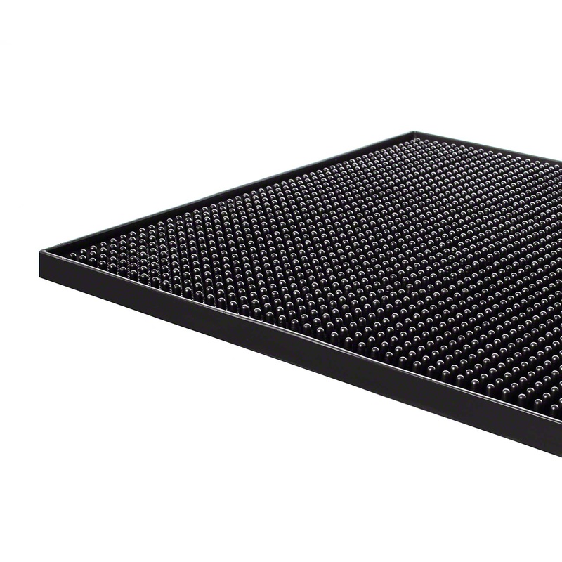 TableCraft 1218BK Rubber Bar Mat 12" x 18" - Black
