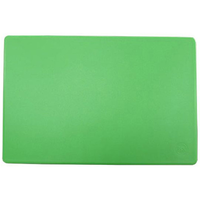 Adcraft HDCB-1218/GN Color-Coded High Density Plastic Cutting Board 12"x18"x1/2" - Green