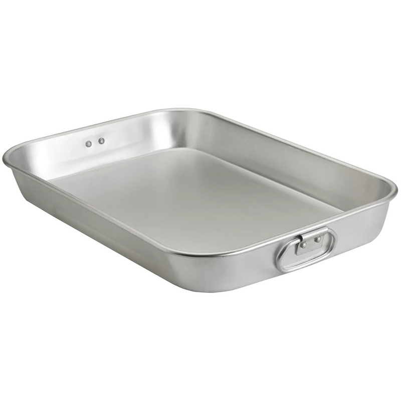 Browne 5811015 Thermalloy Aluminum Bake & Roast Pan with Handles 17"L x 11"W x 2"H