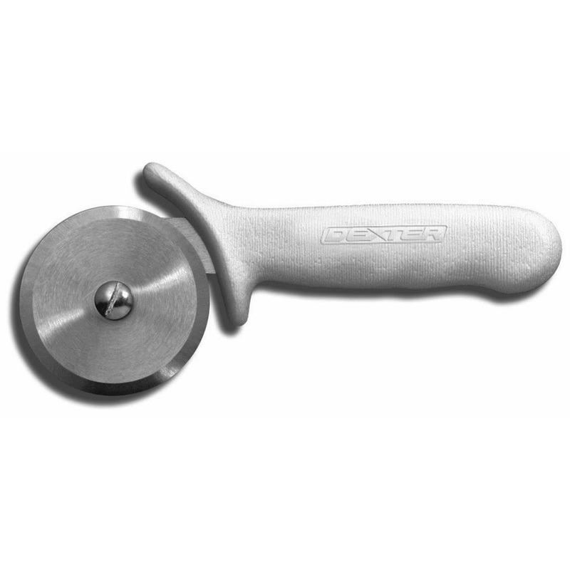 Dexter-Russell P3A-PCP Sani-Safe Pizza Cutter with White Poly Handle 2-3/4"