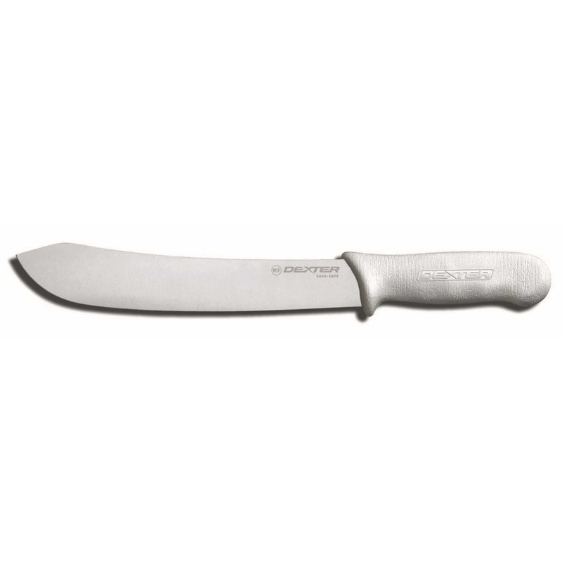 Dexter-Russell S112-12PCP Sani-Safe Butcher Knife with White Poly Handle 12"