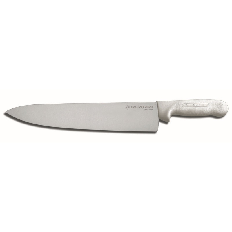 Dexter-Russell S145-12PCP Sani-Safe Chef's / Cook's Knife with White Poly Handle 12"