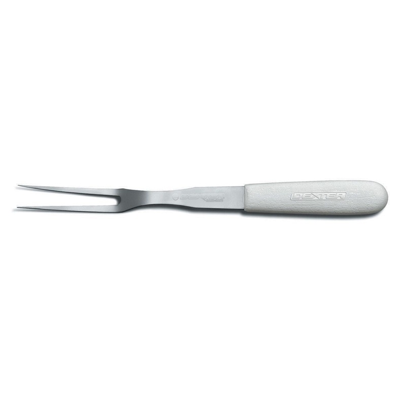 Dexter-Russell S205PCP Sani-Safe Cook's Fork with White Poly Handle 13"