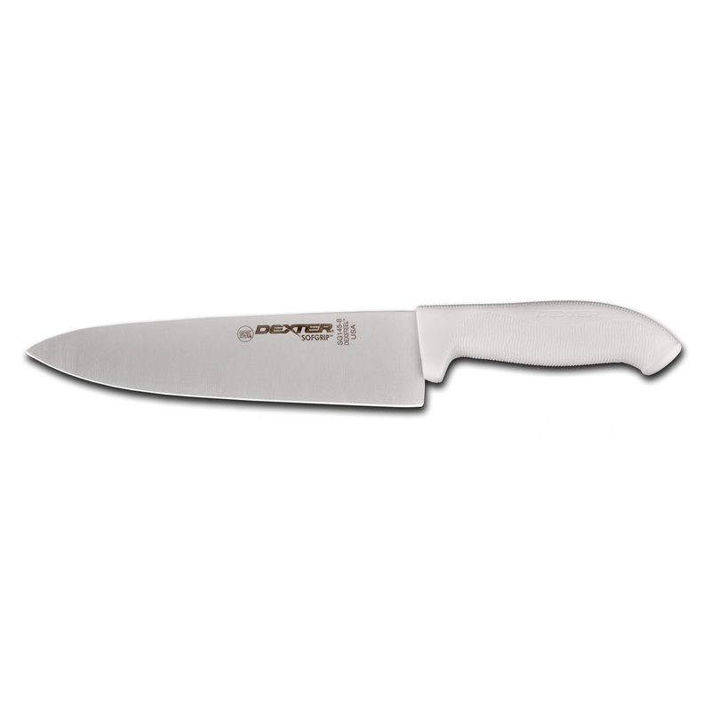 Dexter-Russell SG145-8PCP SofGrip Chef's / Cook's Knife with White Handle 8"