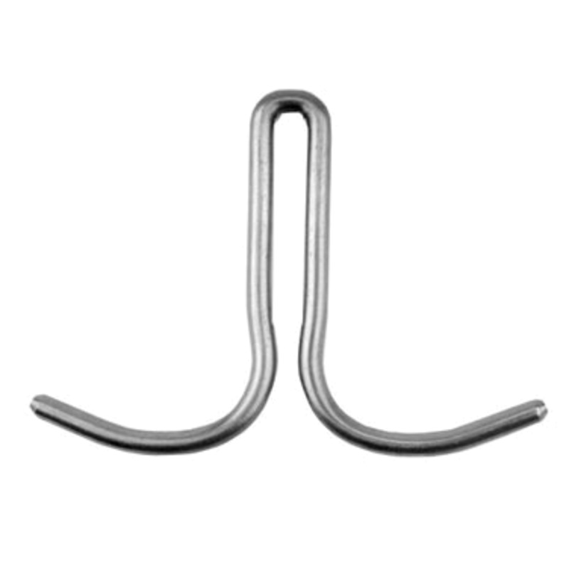 FMP 280-1085 Stainless Steel Double Sided Sliding Pot Rack Hook - For 1/4" x 2" Bar