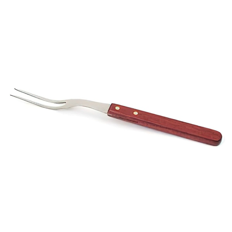 Royal Industries ROY KF 13 Kitchen Fork with Wooden Handle 13"