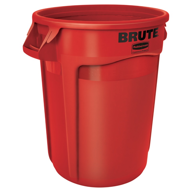 Rubbermaid FG263200RED Vented BRUTE Round Container 32 Gal. - Red