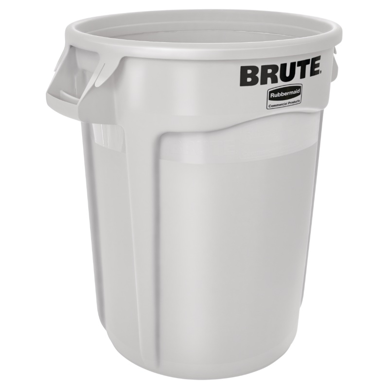 Rubbermaid FG263200WHT Vented BRUTE Round Container 32 Gal. - White