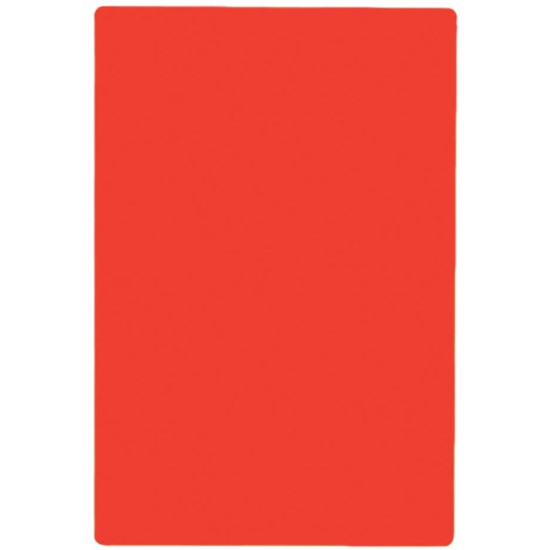 TableCraft CB1520RA Color-Coded Cutting Board 15" x 20" x 1/2" - Red
