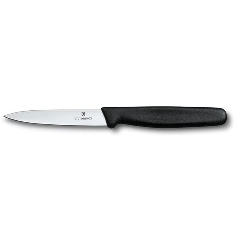 Victorinox 5.0703.S-X1 Utility / Paring Knife with Large Black Poly Handle 4"