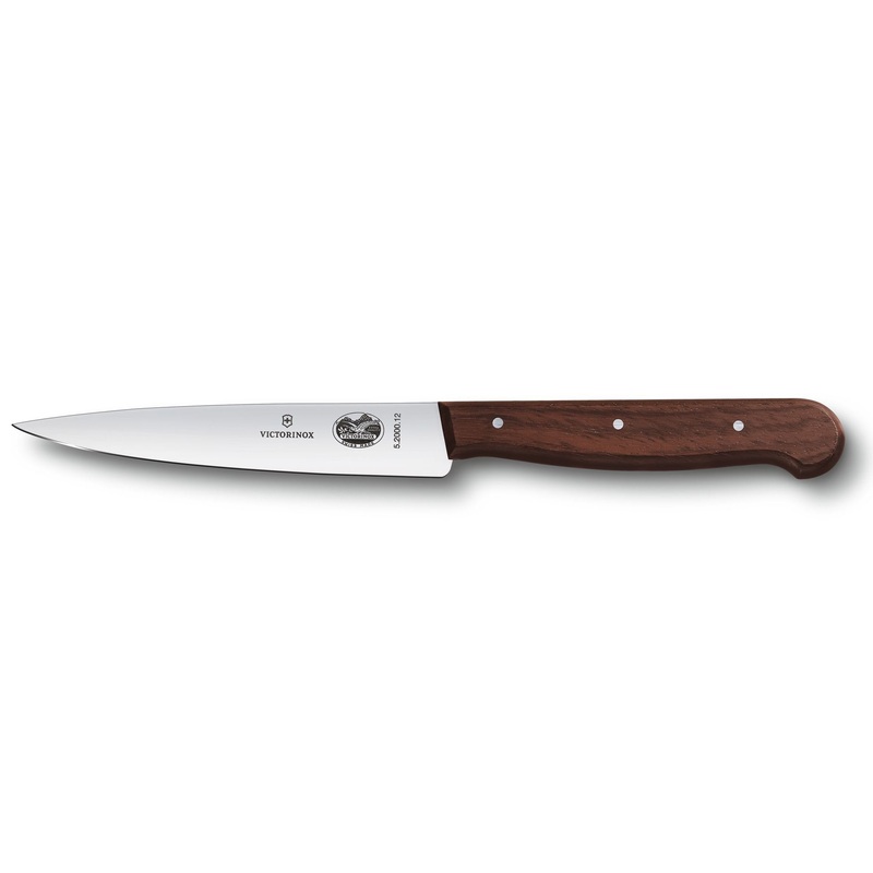 Victorinox 5.2000.12 Utility / Vegetable Paring Knife with Spear Point Blade and Rosewood Handle 4-3/4"