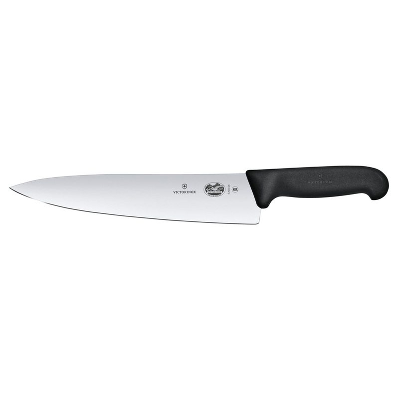 Victorinox 5.2003.25-X5 Chef's Knife with Black Fibrox Handle 10"